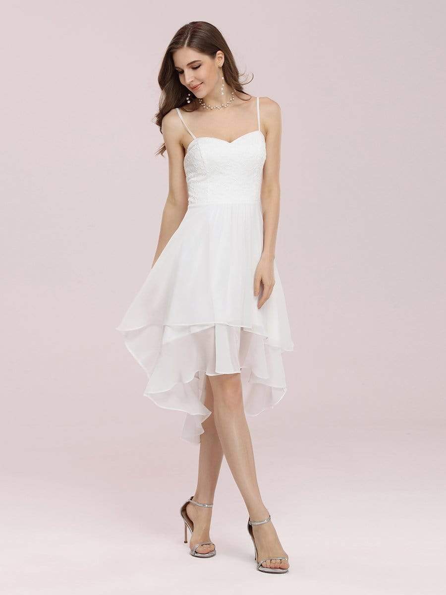 Simple A-Line Dress | White Wedding Chiffon Wedding Dresses